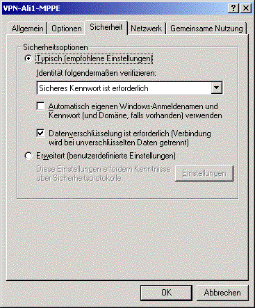 ppptp-Sicherheit